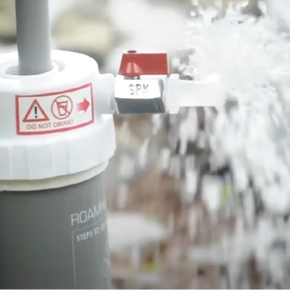 Cleaning the Wateroam using built in features